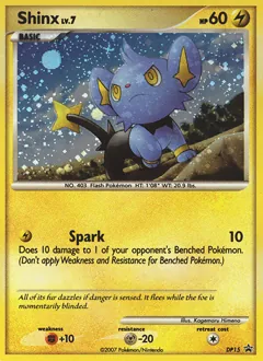 DP Black Star Promos Shinx Pokémon card